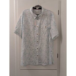 Avalanche Mens Short Sleeve Tie-Dye Button-Up Shirt XXL
